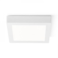 Hranatá - RED R12975 //  SOCORRO SQ 220 přisazená bílá 230V LED 18W 3000K - RED - DESIGN RENDL