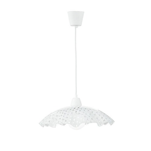 Dekorativní - FAN I-CASHMERE-S42 Závěsné svítidlo Cashmere, bílé, 1xE27, 42 x 42 x 120 cm - FANEUROPE - foto 1