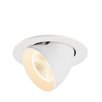 Kruhová - LA 1009716 NUMINOS® GIMBLE L Stropní vestavné svítidlo, 2700 K, 40°, IP20, kulaté, bílé - BIG WHITE (SLV)