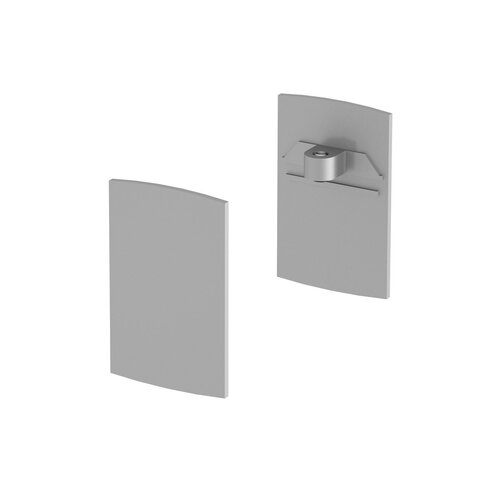 Krytky pro Al profily - LA 1001809 H-PROFIL koncové kryty, stříbrná - BIG WHITE (SLV) - foto 1