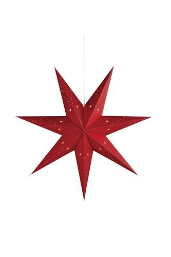 Interiérové dekorace - MAR 8101,130 Saturnus červená závěsná hvězda 75 cm - Markslöjd - foto 1