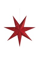 Interiérové dekorace - MAR 8101,130 Saturnus červená závěsná hvězda 75 cm - Markslöjd