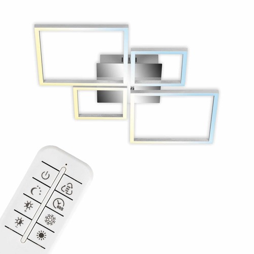 Hranatá - BRILO 3093-018 LED CCT rám 75 cm 10,5W 1400lm chrom - BRILO - foto 1