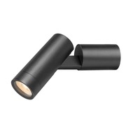 Nástěnná - LA 1007653 S-TUBE nástěnné přisazené svítidlo, kulaté, GU10, 1x max. 10 W, černá - BIG WHITE (SLV)