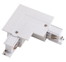 Lišty a příslušenství EUTRAC - FAN INC-TRACK-L-R Spojka L pravá zapuštěná 3f lišta TRACK, bílá, 5.53 × 11.04 × 3.27 cm - FANEUROPE