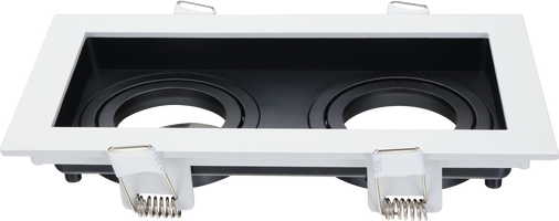 Svítidla pro reflektory (gu10) - Svítidlo Svítidlo Čtvercové Hliníkové Bílé/Černé Max 35W