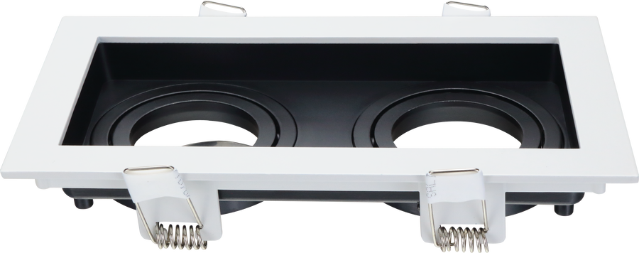 Svítidla pro reflektory (gu10) - Svítidlo Svítidlo Čtvercové Hliníkové Bílé/Černé Max 35W - foto 1