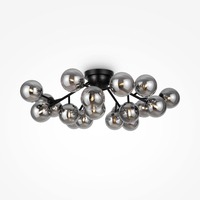 Dekorativní - M MOD545CL-20B Stropní svítidlo Dallas 20xG9 28W kouřové sklo černý kov designové - MAYTONI