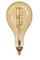 E27 - CEN INVPS160-082722 LED TWIST FILAMENT GLOBE 160mm EPOCA DECO VINTAGE 8W E27 2200K 806Lm 360d DIMM 160x230mm IP20 - CENTURY