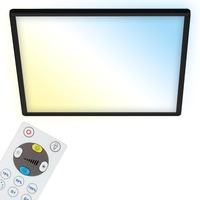 Hranatá - BRILO 7082-015 Slim CCT svítidlo LED panel, 42 cm, 22 W, černá - BRILO