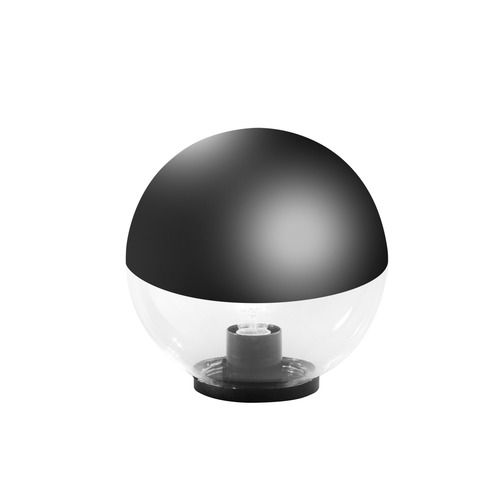 Příslušenství - FAN I-POLLY-G30-TR180 Koule Polly Sfera, PMMA, průhledná, horní polokoule černá, 1 x E27, IP44, průměr 30 cm - FANEUROPE - foto 1