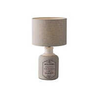 Stolní lampy dekorační - FAN I-FACTORY-M Stolní lampa Lumetto Factory, šedá, 1 x E27, 24 x 43 cm - FANEUROPE