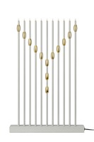 Interiérové dekorace - MAR 705283 Necklace bílý svícen - Markslöjd