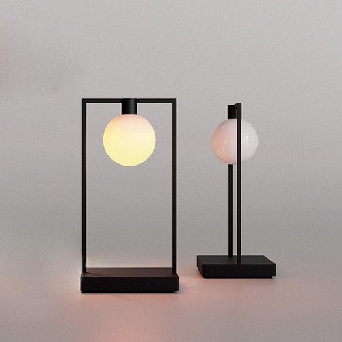 Stolní lampy dekorační - AR 0175010A Curiosity 36 - s koulí - černá hnědá - ARTEMIDE - foto 1