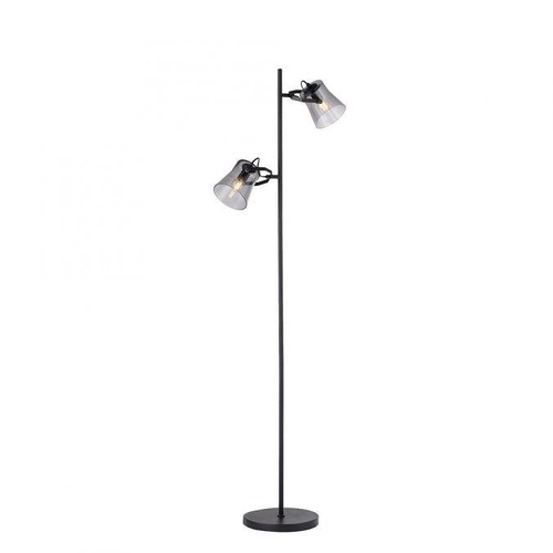 Stojací lampy - LD 15285-18 TINULA LED 2 ramenná stojací lampa černá s nožním vypínačem v jednoduchém designu - LEUCHTEN DIREKT / JUST LIGHT - foto 1