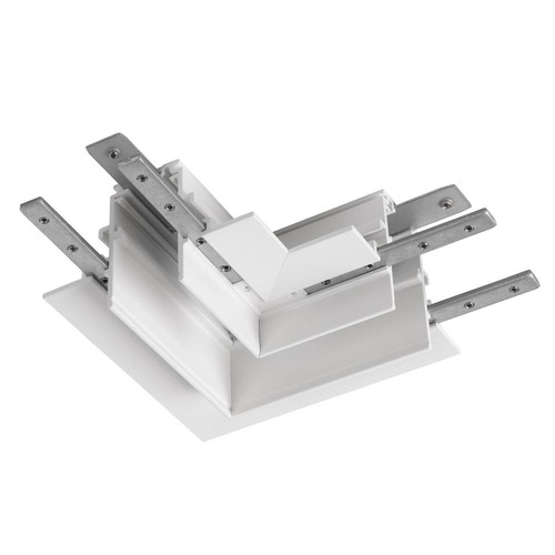 Lištové Magnetic SLV - LA 1006590 L-spojka mechanická 48 V TRACK, pro montážní lištu hlub., vpravo, bílá - BIG WHITE (SLV) - foto 1