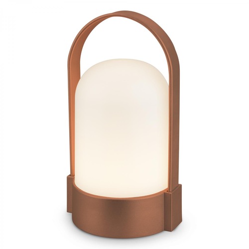 Stolní lampy dekorační - BRILO 7544013 Asa stolní lampička - 1W, 50lm, bezdrátová, LED, stmívatelné, teplá bílá, hnědá metalická - BRILO - foto 1