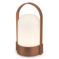 Stolní lampy dekorační - BRILO 7544013 Asa stolní lampička - 1W, 50lm, bezdrátová, LED, stmívatelné, teplá bílá, hnědá metalická - BRILO