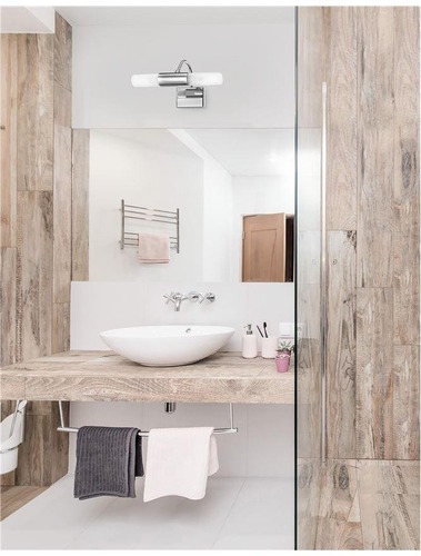 K zrcadlu - NV 71606601 Nástěnné svítidlo nad zrcadlo DRITTO opálové sklo chromovaný hliník G9 2x5W 230V IP44 bez žárovky - NOVA LUCE - foto 1