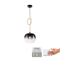 Koule - PN 2410-18 LED závěsné svítidlo LUMA černé, prosvětlené kabely, nastavitelná výška - PAUL NEUHAUS