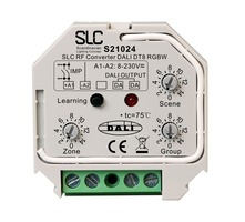 Stmívače - SLC S21024 SLC RF/AC-PushDim to DALI DT8 RGB/RGBW Converter - TLG