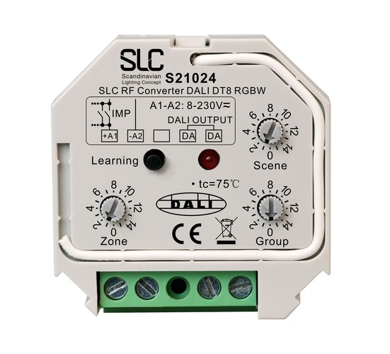 Stmívače - SLC S21024 SLC RF/AC-PushDim to DALI DT8 RGB/RGBW Converter - TLG - foto 1