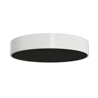 Kruhová - OS KRU60124 KRUGER 3 FC stropní/nástěnné plastové svítidlo bílá / černá IP40 3000 K 48W LED - OSMONT