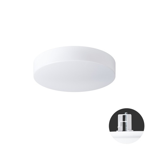 Koupelnová - OS DEL65070 DELIA V1 stropní/nástěnné plastové polovestavné svítidlo bílá IP44 3000 K 13W LED - OSMONT - foto 1