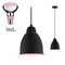 Subtilní - P 5116 Neordic set závěsné svítidlo Hilla + LED reflektor E27 černá stmívatelné kov / 230V 6,5W 1300K - PAULMANN