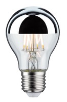 E27 - P 28670 LED žárovka 6,5 W E27 zrcadlový svrchlík stříbrná teplá bílá - PAULMANN