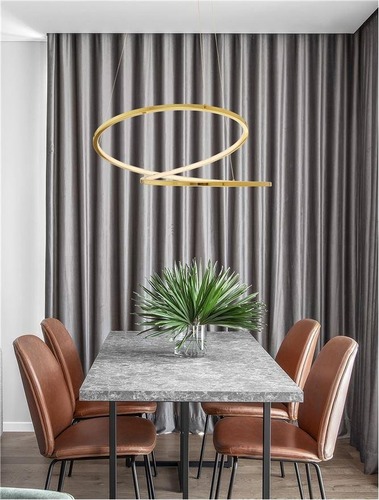 Kruhová - NV 9248109 Závěsné svítidlo GIRISH zlatá nerez ocel a akryl LED 40W 230V 3000K IP20 stmívatelné - NOVA LUCE - foto 1