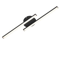 Dekorativní - BRILO 3448-015 LED nástěnné a stropní svítidlo, 55,5 cm, 12 W, černá - BRILO