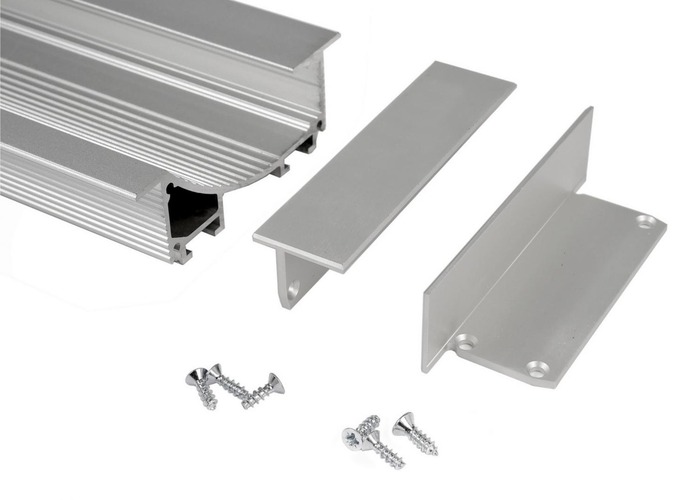 Krytky pro Al profily - IMPR 978252 Deko-Light koncovka P-EL-02-12 sada 2 ks - LIGHT IMPRESSIONS - foto 1