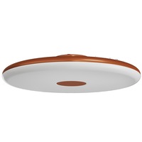 Kruhová - OS ZET60522 ZETA 2 FP stropní/nástěnné plastové svítidlo terakota / bílá IP40 4000 K 38W LED - OSMONT
