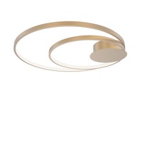 Kruhová - FAN LED-DIEM-PL-ORO Stropní LED svítidlo DIEM zlatá, 40 W, 5440 lm, CCT, 20 x 9 x 61,5 cm - FANEUROPE
