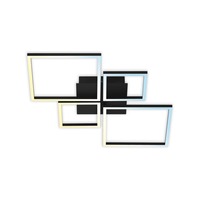 Hranatá - BRILO 3093-015 LED CCT rám 75 cm 38W 4000lm černá - BRILO