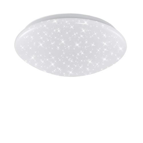 Kruhová - BRI 3360-016 LED stropní svítidlo hvězdné nebe, pr. 28 cm, 12 W, bílé - BRILONER - foto 1