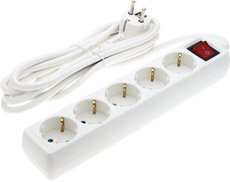 Zásuvky a adaptéry - 5 zásuvek + tlačítko ON/OFF