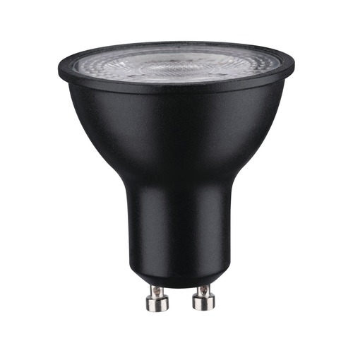 GU10/GZ10 - P 29166 Standard 230V LED reflektor GU10 8W 2700K stmívatelné černá mat - PAULMANN - foto 1