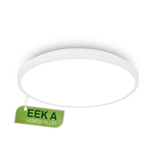 Kruhová - BRILO 3935016 Kaida stropní svítidlo pr.33 cm - 12,7W, 2900lm, LED, energetická třída A, neutrální bílá, bílé - BRILO - foto 1