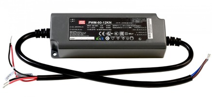 Stabilizované napětí - IMPR 872109 Meanwell napájení CV, PWM-60-12KN konstantní napětí 0-5000 mA IP67 stmívatelné 12V DC 60,00 W - DEKOLIGHT