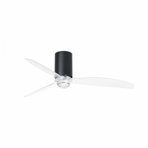 Ventilátory - FARO 32041-10 MINI TUBE FAN M LED, černá/transparentní, stropní LED ventilátor s DC motorem - FARO - foto 1