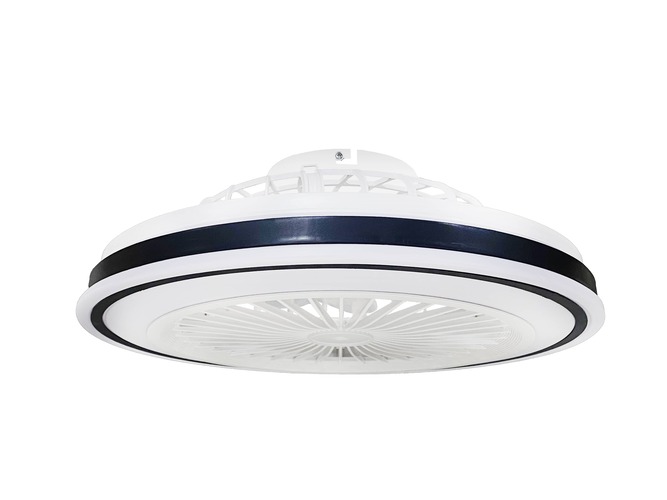 LED stropní svítidla - LED stropní ventilátor 36W/3CCT bílá/černá + dálkové ovládání - foto 1