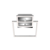 Hranatá - TF 318608TF TELEFUNKEN LED stropní svítidlo s čidlem, 35,8 cm, 17 W, chrom-hliník - BRILONER