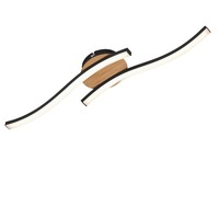 Dekorativní - BRILO 3449-014 LED nástěnné a stropní svítidlo, 55,5 cm, 12 W, černá - BRILO