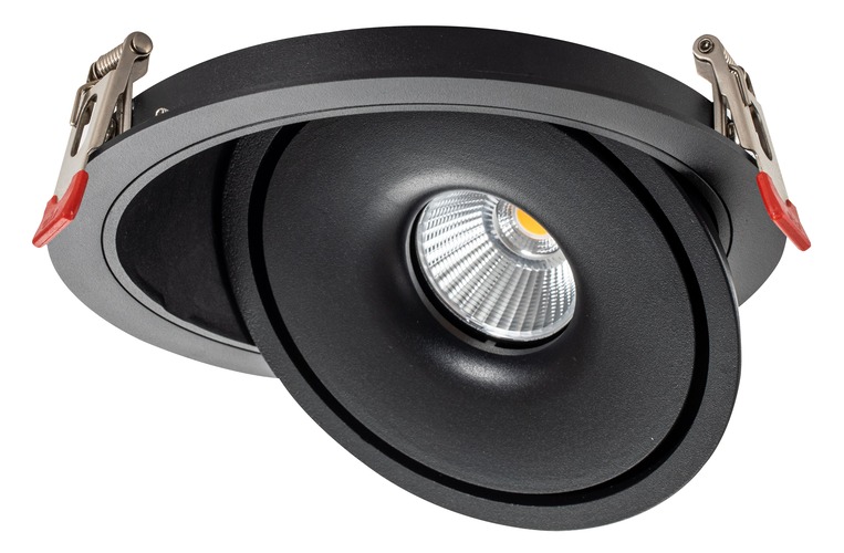 LED svítidla COB - LED COB Downlight 15W ROUND ROTATABLE ČERNÁ - BRIDGELUX - foto 1