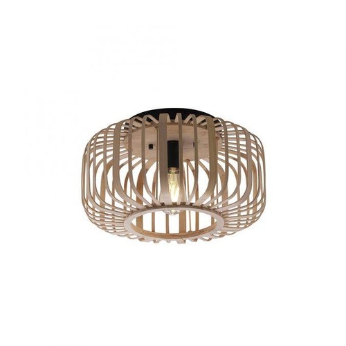 Dekorativní - LD 11412-79 RACOON Stropní svítidlo, dřevo, přírodní, kruhové, E27, retro, pr. 42cm - LEUCHTEN DIREKT / JUST LIGHT - foto 1