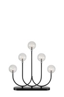 Interiérové dekorace - MAR 706338 Enys adventní černý vánoční svícen - Markslöjd