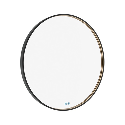 Koupelnová - NIM ZPC 31003RVX-90 Černé kulaté LED zrcadlo 90cm se dvěma dotykovými senzory - NIMCO - foto 1