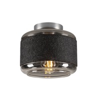 Dekorativní - LA 1007593 PANTILO ROPE 19 nástěnné a stropní přisazené svítidlo, cylindrické, 1x max. 15 W E27, stříbrná - BIG WHITE (SLV)